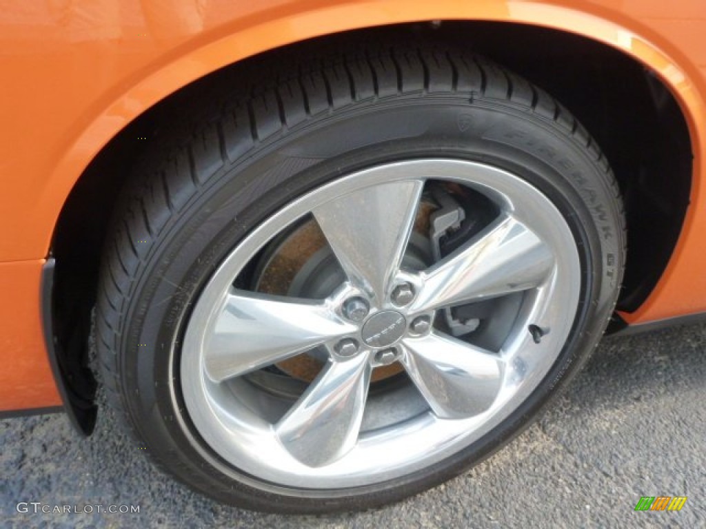 2014 Challenger R/T Classic - Header Orange / Dark Slate Gray photo #8