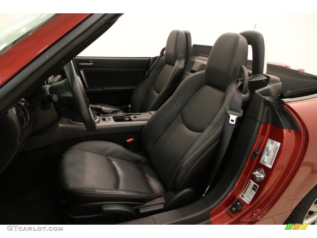 Black Interior 2013 Mazda MX-5 Miata Grand Touring Roadster Photo #95933196