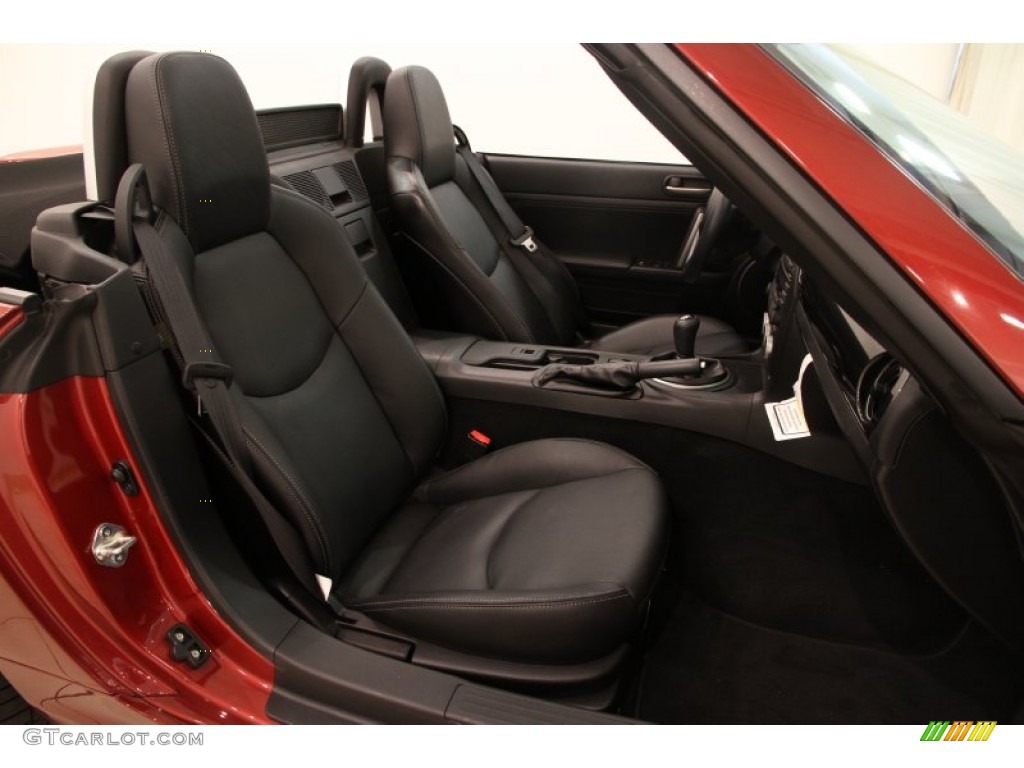 Black Interior 2013 Mazda MX-5 Miata Grand Touring Roadster Photo #95933287