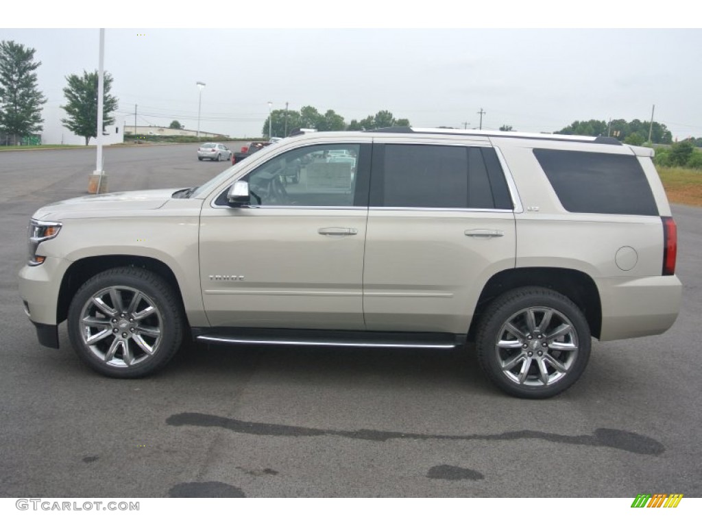 2015 Tahoe LTZ 4WD - Champagne Silver Metallic / Jet Black photo #3