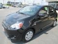 2014 Mystic Black Mitsubishi Mirage DE  photo #3