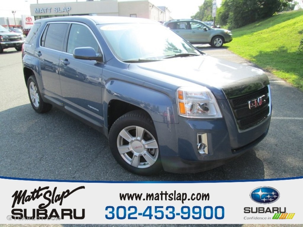 2011 Terrain SLE - Steel Blue Metallic / Jet Black photo #1