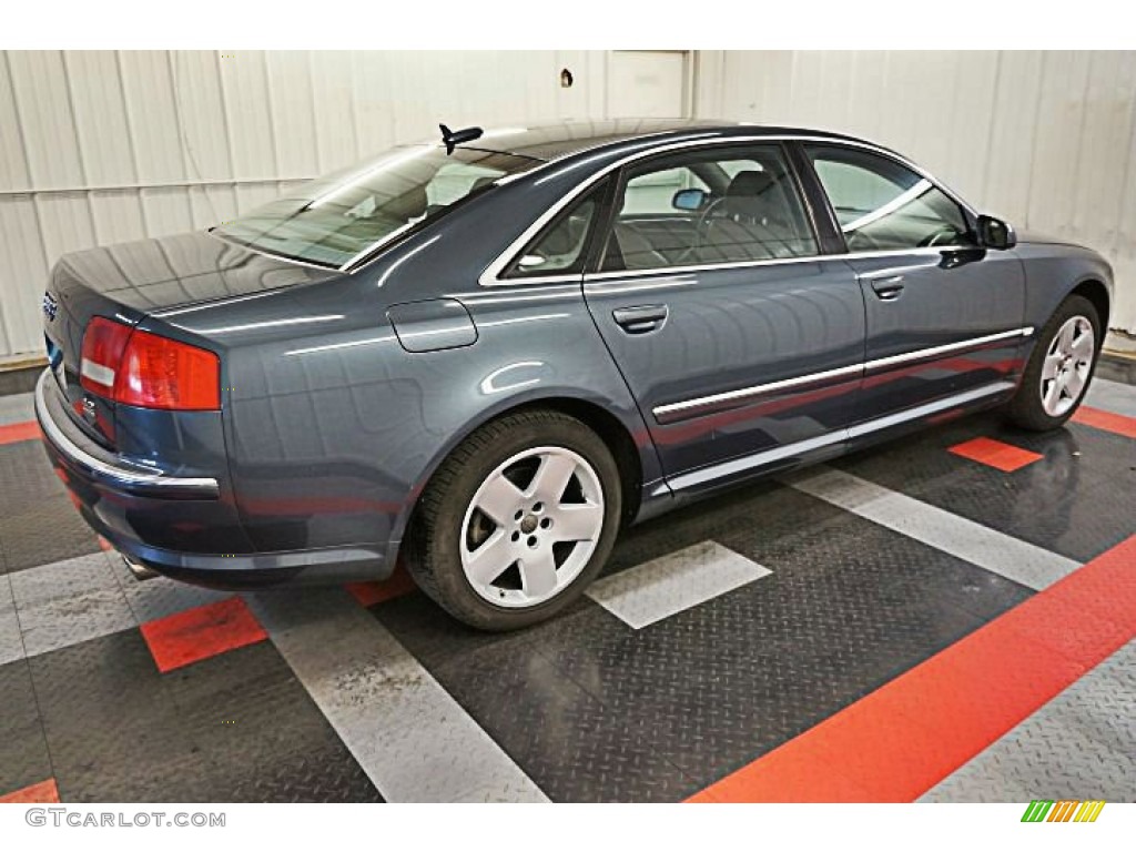 2004 A8 L 4.2 quattro - Night Blue Pearl Effect / Beige photo #5