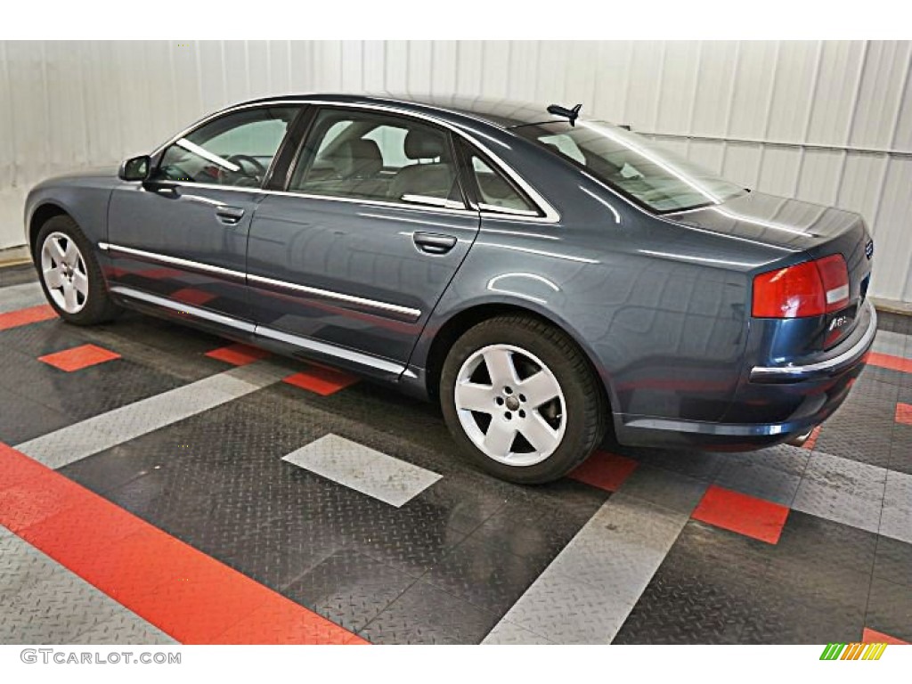 2004 A8 L 4.2 quattro - Night Blue Pearl Effect / Beige photo #7