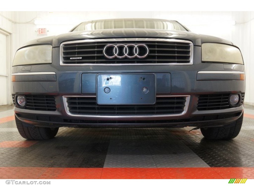 2004 A8 L 4.2 quattro - Night Blue Pearl Effect / Beige photo #12