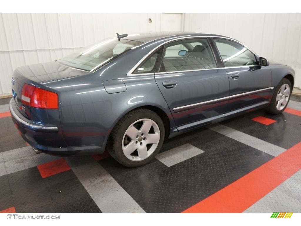 2004 A8 L 4.2 quattro - Night Blue Pearl Effect / Beige photo #15