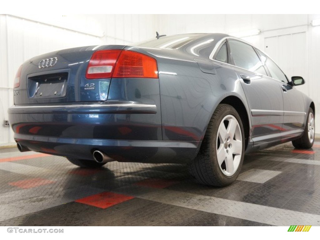 2004 A8 L 4.2 quattro - Night Blue Pearl Effect / Beige photo #16