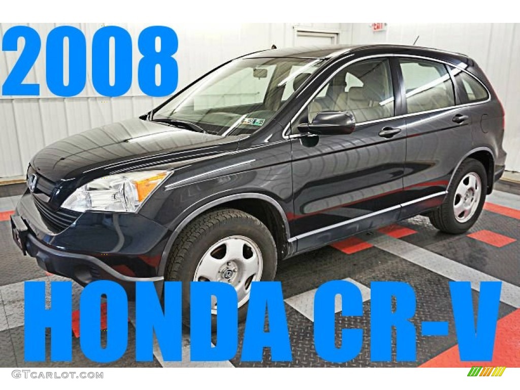 2008 CR-V LX - Nighthawk Black Pearl / Ivory photo #1