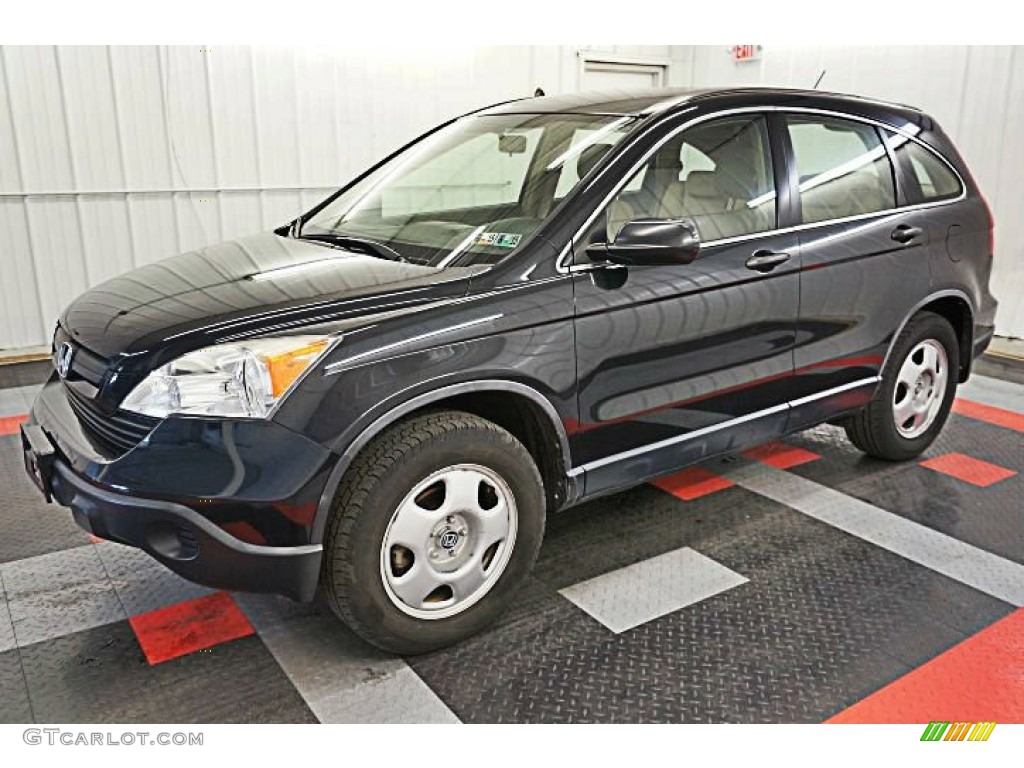 2008 CR-V LX - Nighthawk Black Pearl / Ivory photo #2