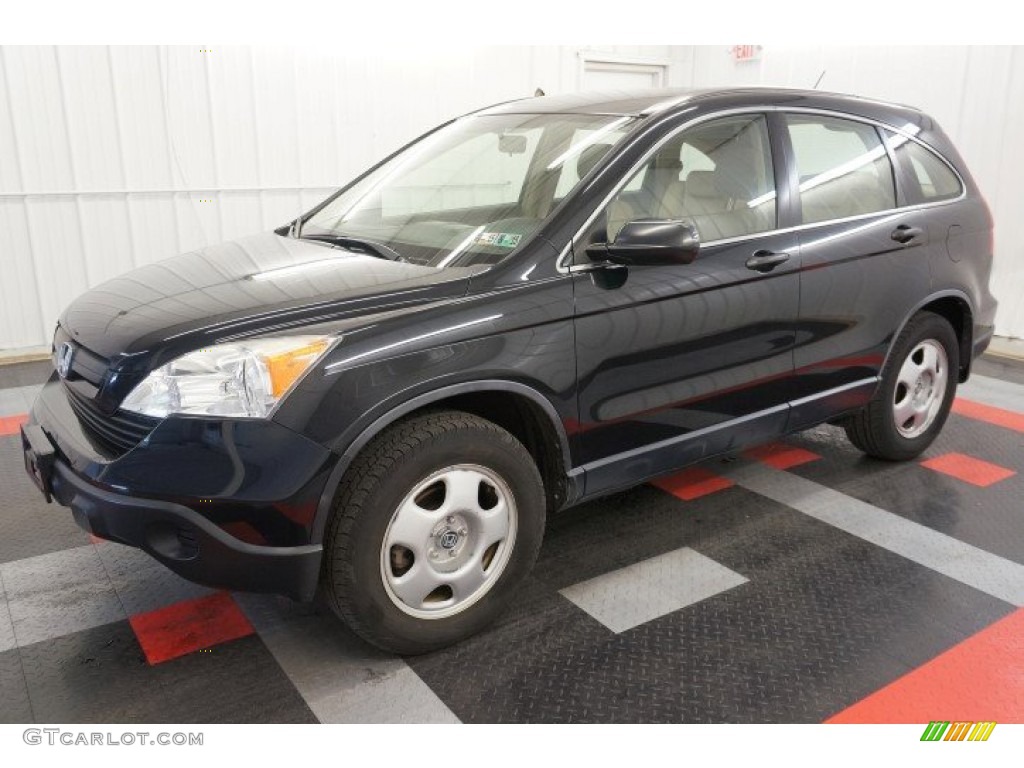 2008 CR-V LX - Nighthawk Black Pearl / Ivory photo #10