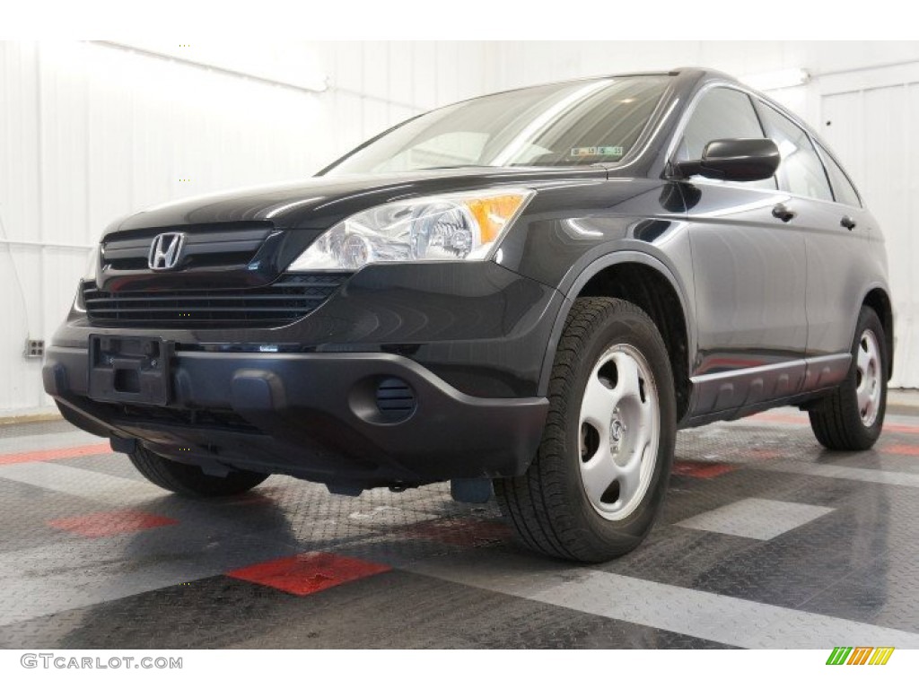 2008 CR-V LX - Nighthawk Black Pearl / Ivory photo #11