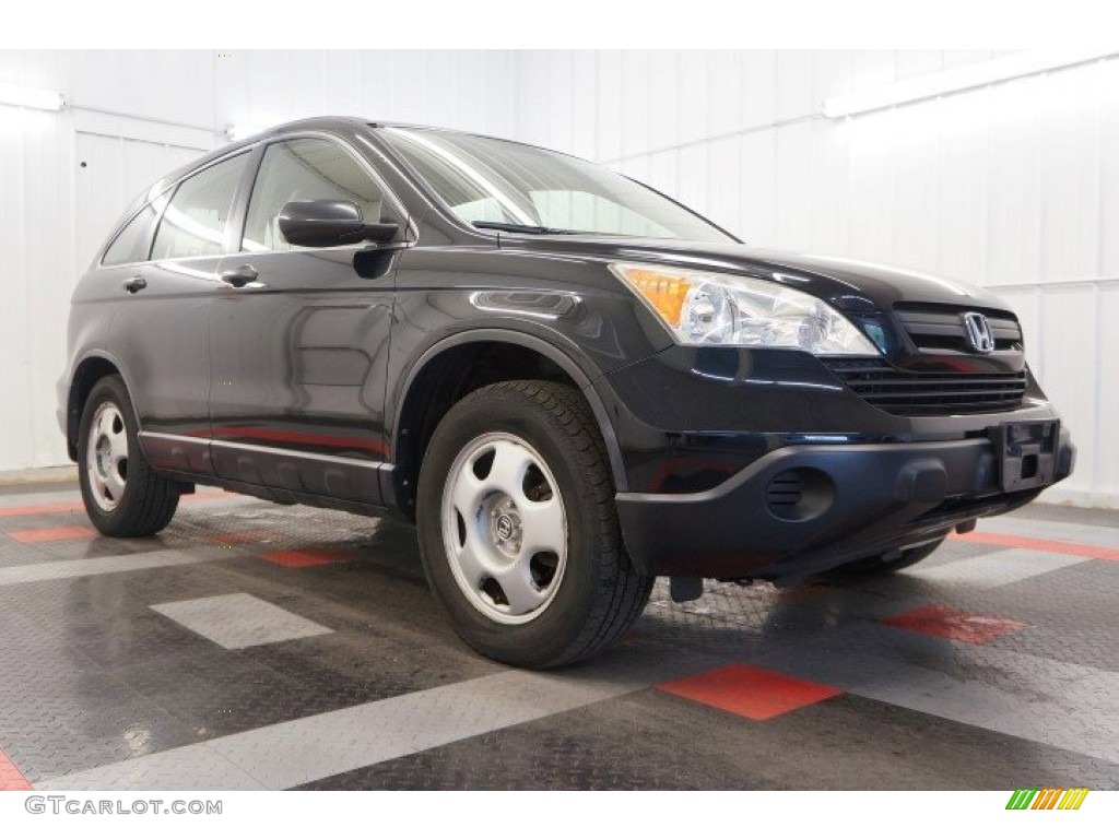 2008 CR-V LX - Nighthawk Black Pearl / Ivory photo #13