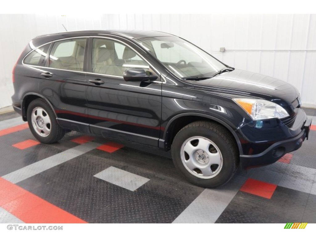 2008 CR-V LX - Nighthawk Black Pearl / Ivory photo #14
