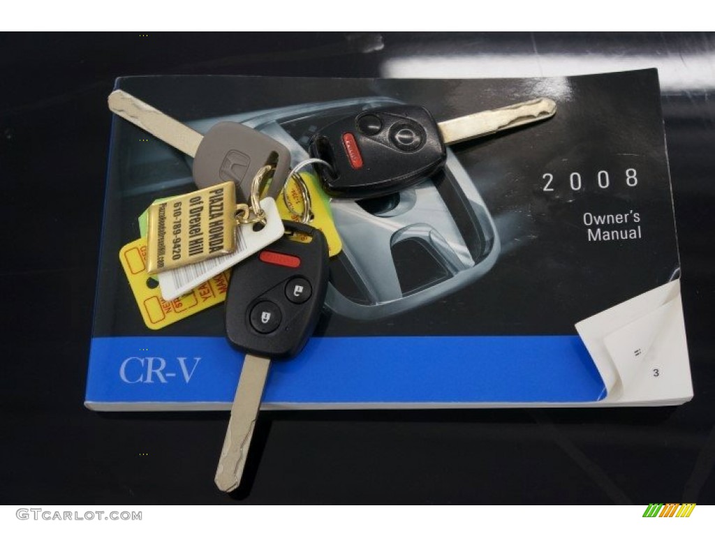 2008 CR-V LX - Nighthawk Black Pearl / Ivory photo #37