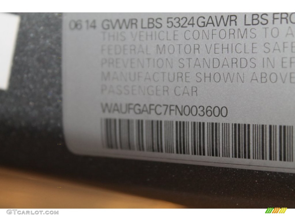 2015 A6 3.0T Premium Plus quattro Sedan - Quartz Gray Metallic / Black photo #30
