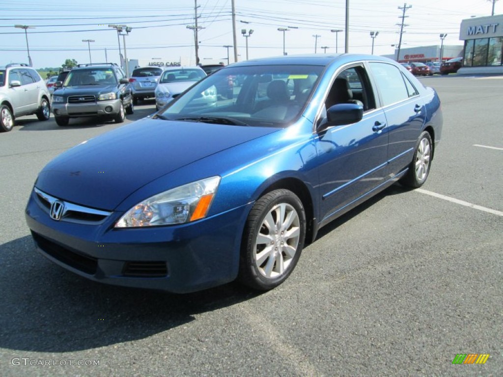 2006 Accord EX-L V6 Sedan - Sapphire Blue Pearl / Gray photo #2