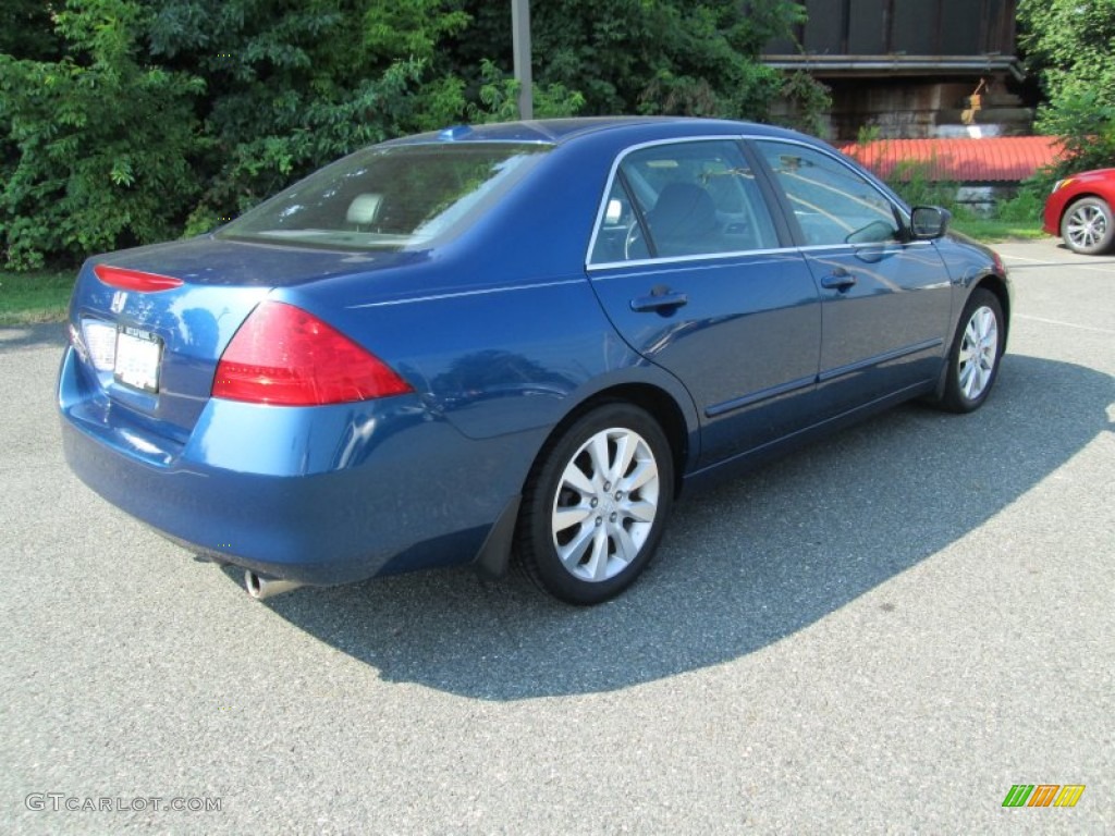 2006 Accord EX-L V6 Sedan - Sapphire Blue Pearl / Gray photo #6