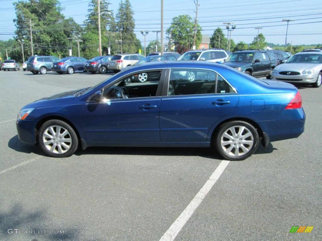 2006 Accord EX-L V6 Sedan - Sapphire Blue Pearl / Gray photo #9