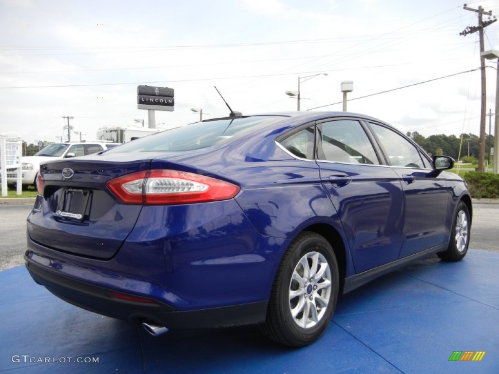 2015 Fusion S - Deep Impact Blue Metallic / Earth Gray photo #3
