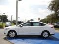 2014 Oxford White Ford Fusion S  photo #2