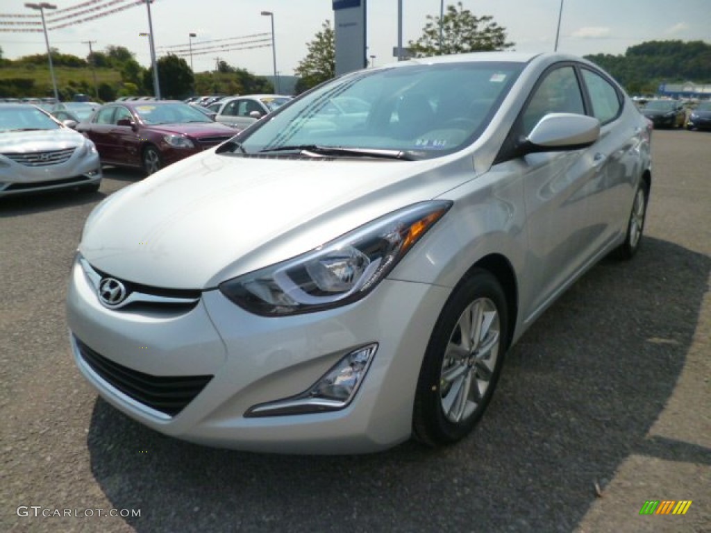 2015 Elantra SE Sedan - Shimmering Air Silver / Gray photo #3