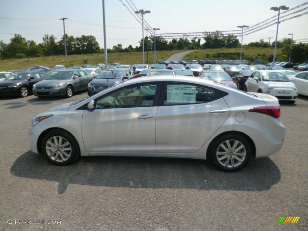 2015 Elantra SE Sedan - Shimmering Air Silver / Gray photo #4