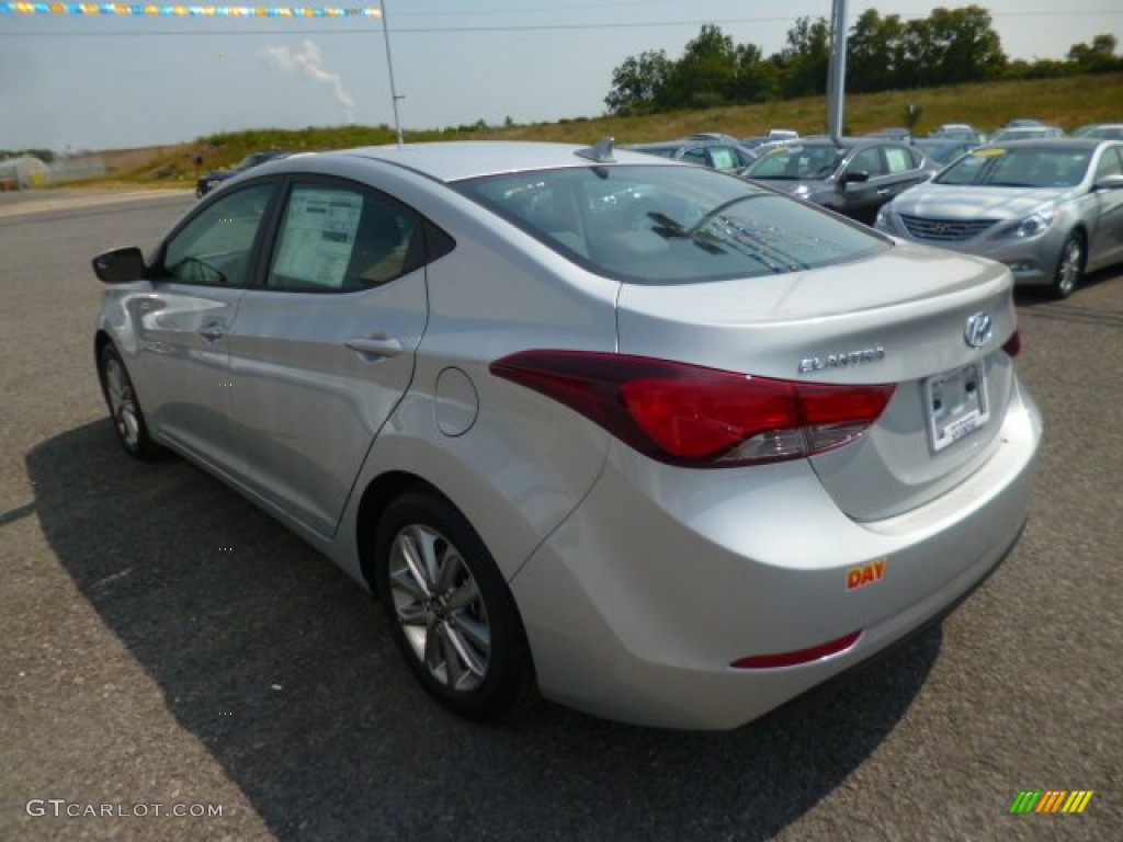 2015 Elantra SE Sedan - Shimmering Air Silver / Gray photo #5