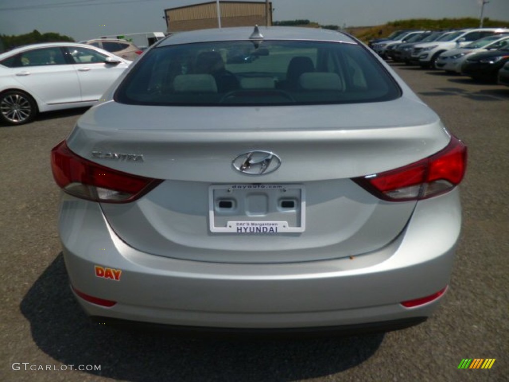 2015 Elantra SE Sedan - Shimmering Air Silver / Gray photo #6
