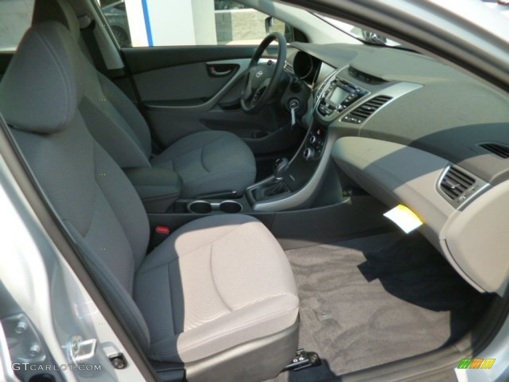 2015 Elantra SE Sedan - Shimmering Air Silver / Gray photo #9