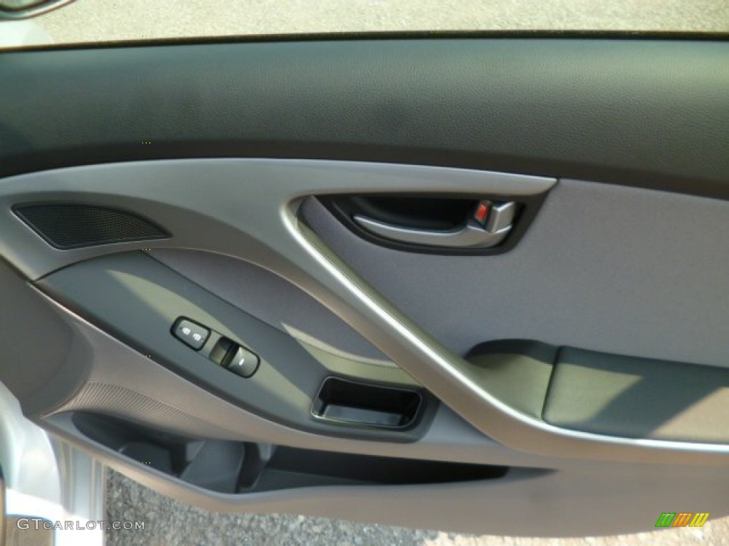 2015 Elantra SE Sedan - Shimmering Air Silver / Gray photo #10