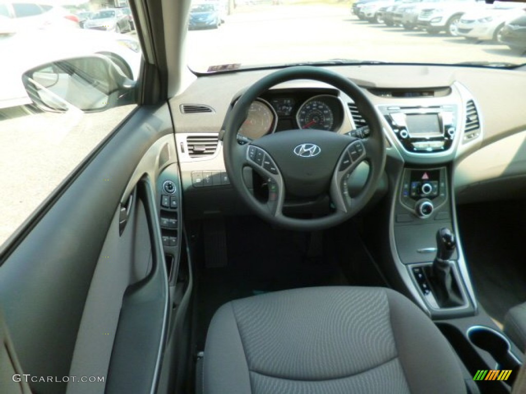 2015 Elantra SE Sedan - Shimmering Air Silver / Gray photo #13