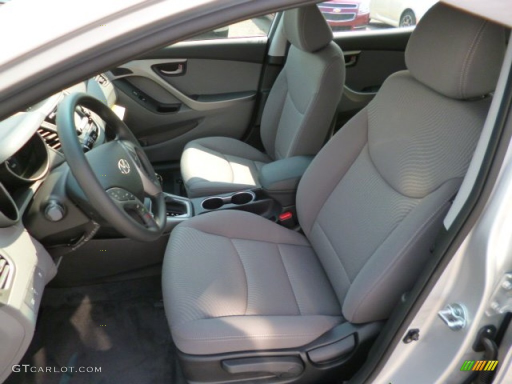 2015 Elantra SE Sedan - Shimmering Air Silver / Gray photo #14