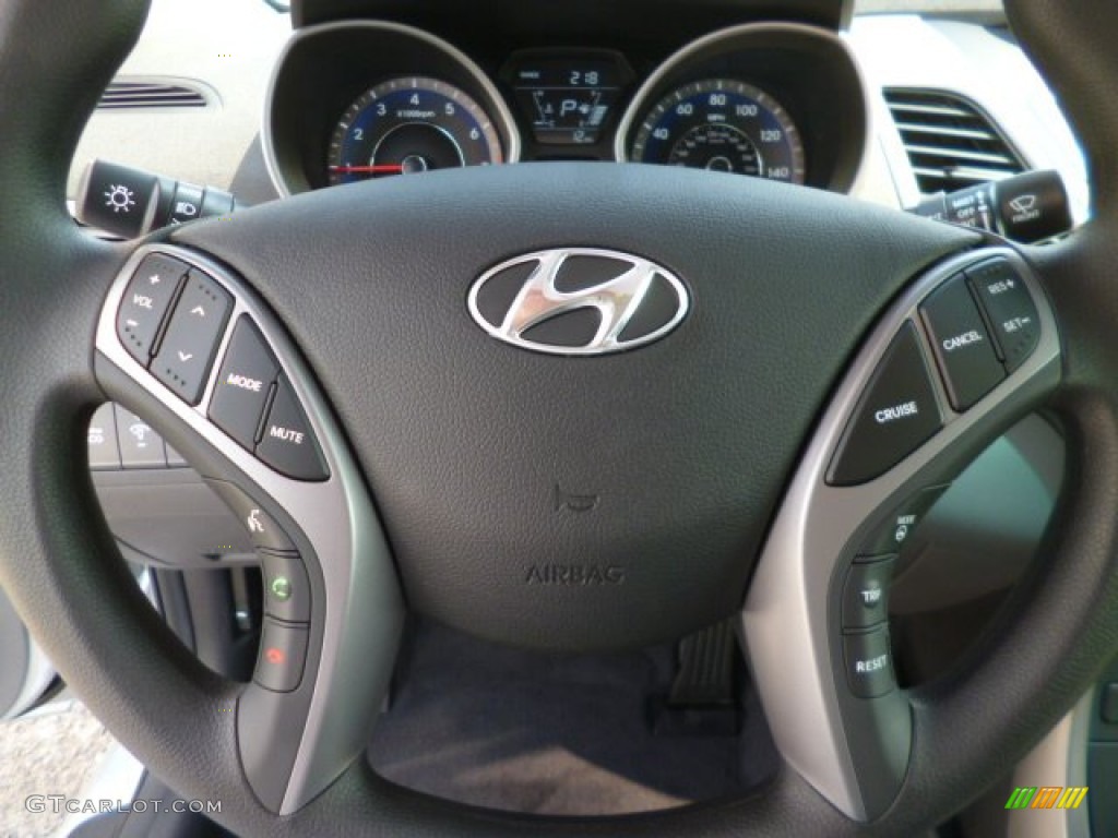 2015 Elantra SE Sedan - Shimmering Air Silver / Gray photo #17