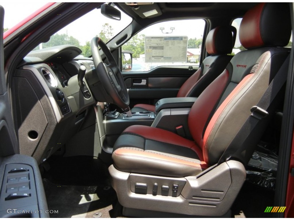 2014 F150 SVT Raptor SuperCrew 4x4 - Ruby Red / Raptor Special Edition Black/Brick Accent photo #7
