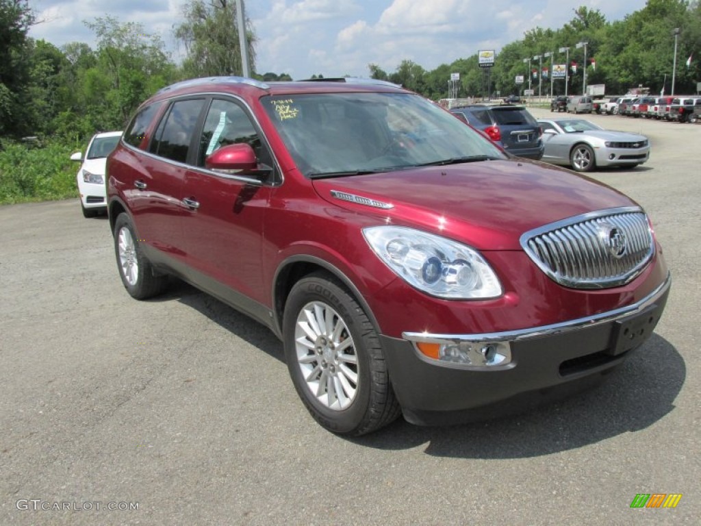 2010 Enclave CXL AWD - Red Jewel Tintcoat / Cashmere/Cocoa photo #8