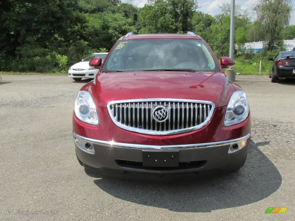 2010 Enclave CXL AWD - Red Jewel Tintcoat / Cashmere/Cocoa photo #9