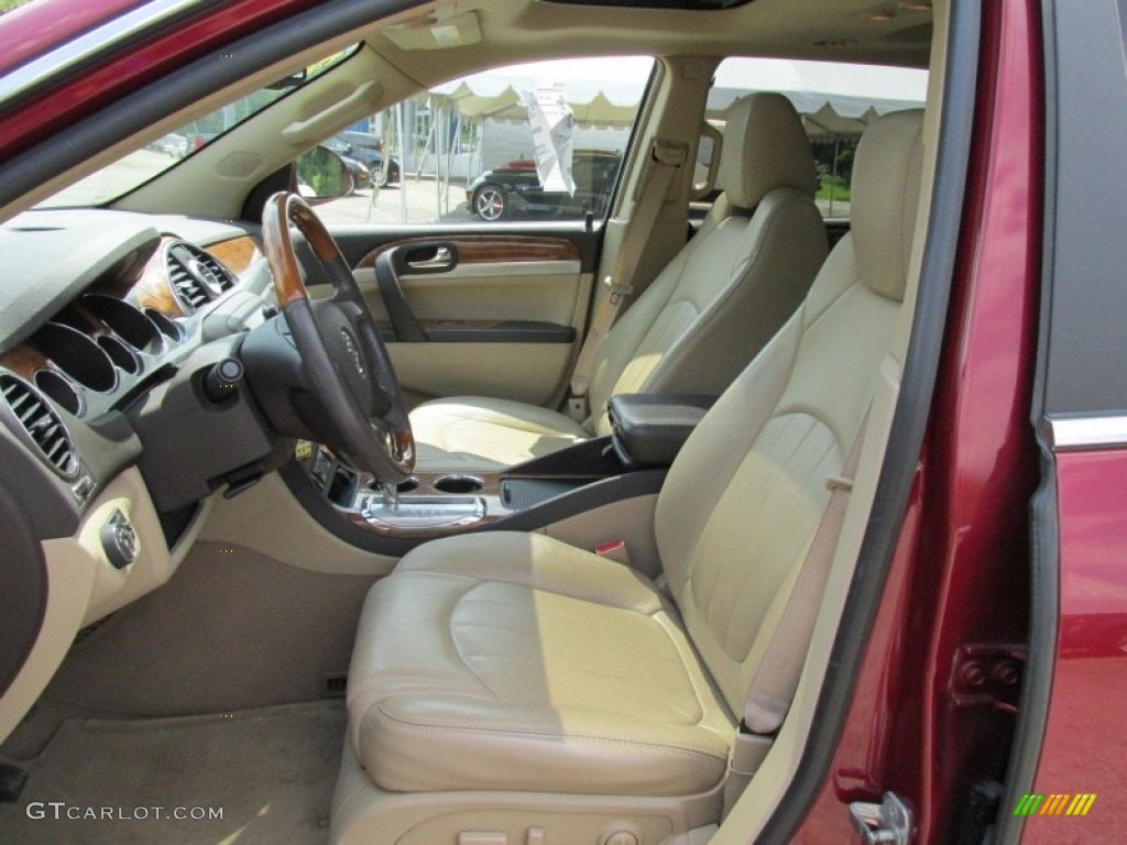 2010 Enclave CXL AWD - Red Jewel Tintcoat / Cashmere/Cocoa photo #13