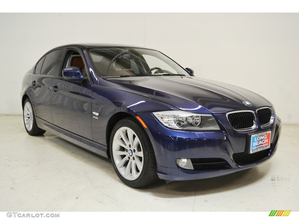 2011 3 Series 328i xDrive Sedan - Deep Sea Blue Metallic / Saddle Brown Dakota Leather photo #2