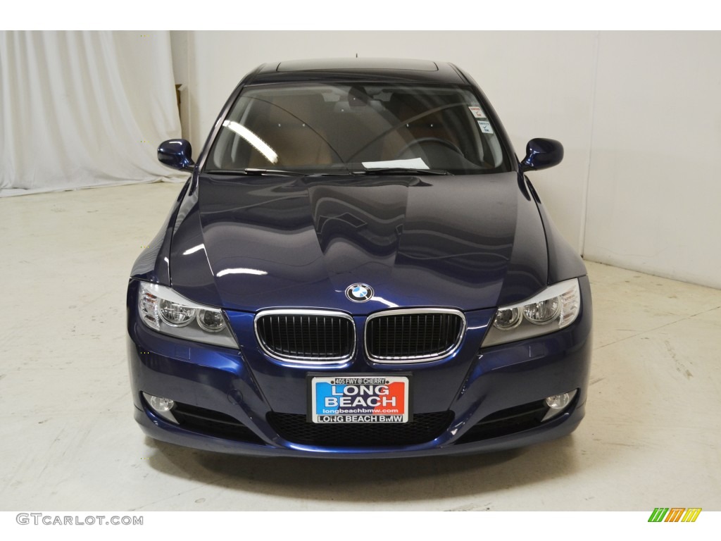 2011 3 Series 328i xDrive Sedan - Deep Sea Blue Metallic / Saddle Brown Dakota Leather photo #4