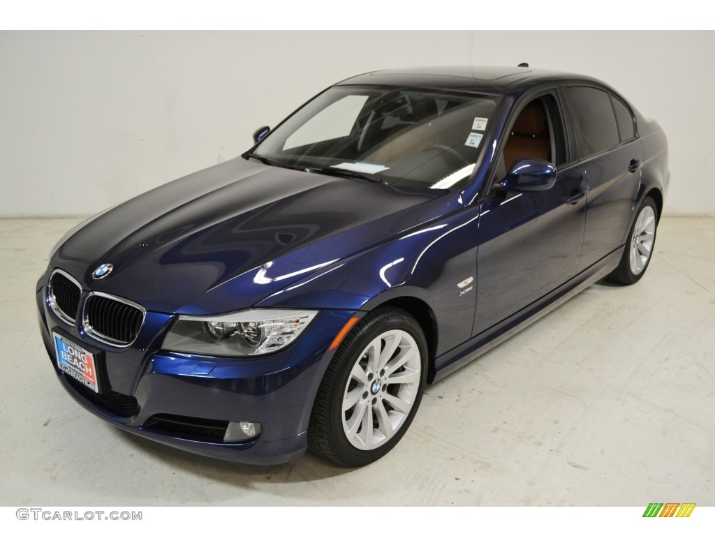 2011 3 Series 328i xDrive Sedan - Deep Sea Blue Metallic / Saddle Brown Dakota Leather photo #9