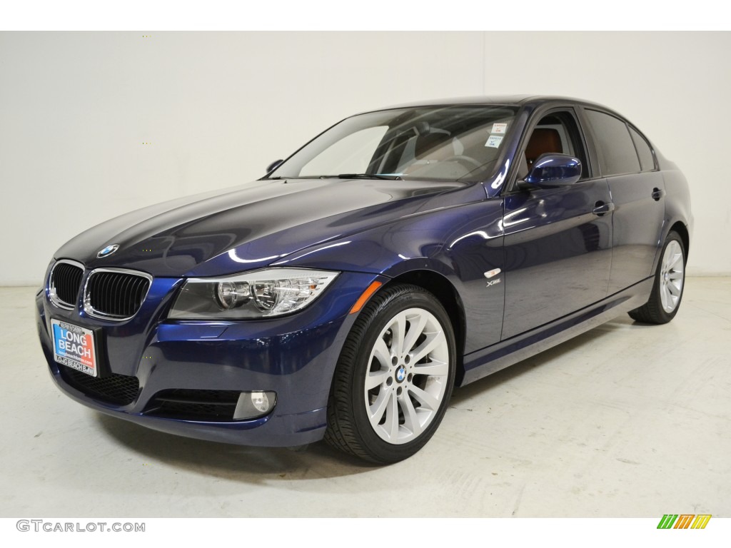 2011 3 Series 328i xDrive Sedan - Deep Sea Blue Metallic / Saddle Brown Dakota Leather photo #10