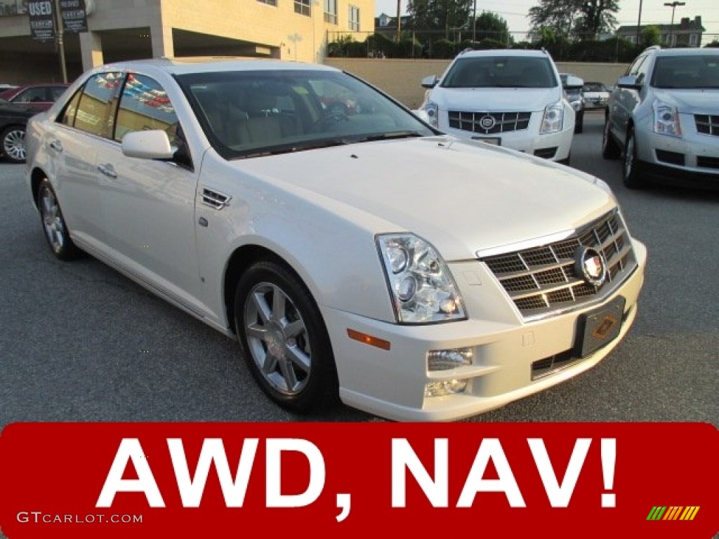 2009 STS 4 V6 AWD - White Diamond Tricoat / Cashmere photo #1