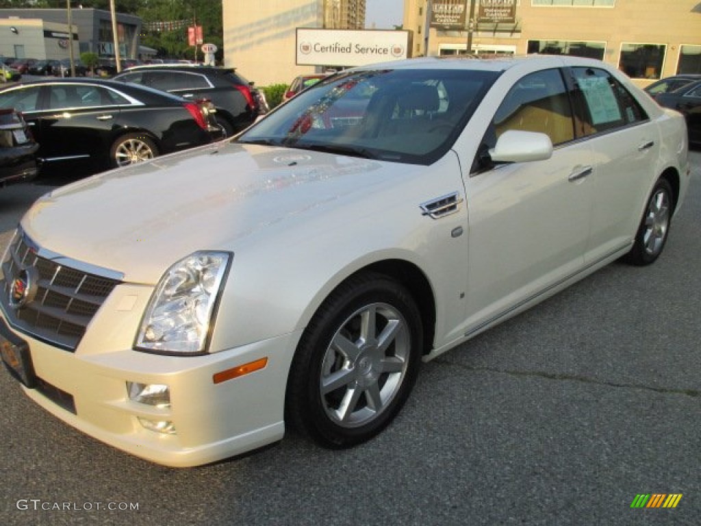 2009 STS 4 V6 AWD - White Diamond Tricoat / Cashmere photo #4