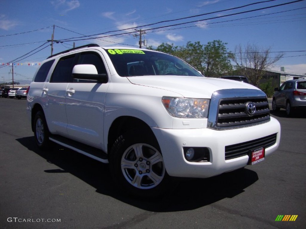 Super White Toyota Sequoia