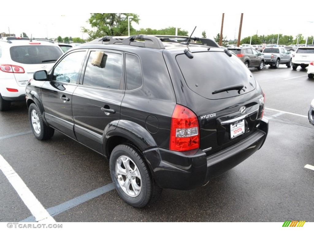 2009 Tucson Limited V6 4WD - Obsidian Black / Black photo #3