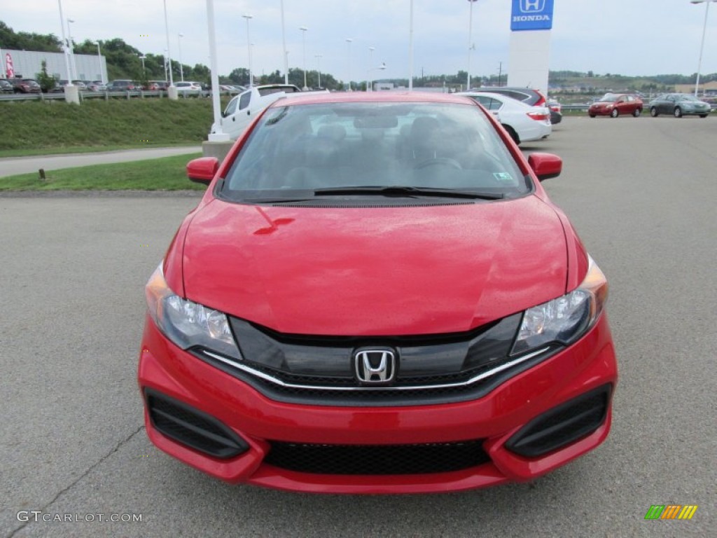 2014 Civic LX Coupe - Rallye Red / Gray photo #19