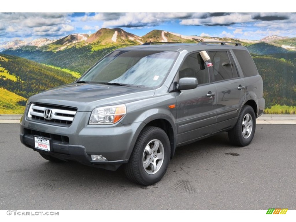 2007 Pilot EX 4WD - Nimbus Gray Metallic / Gray photo #5