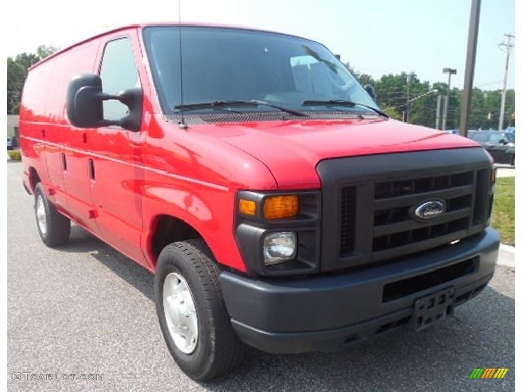 Vermillion Red 2012 Ford E Series Van E250 Cargo Exterior Photo #95961782