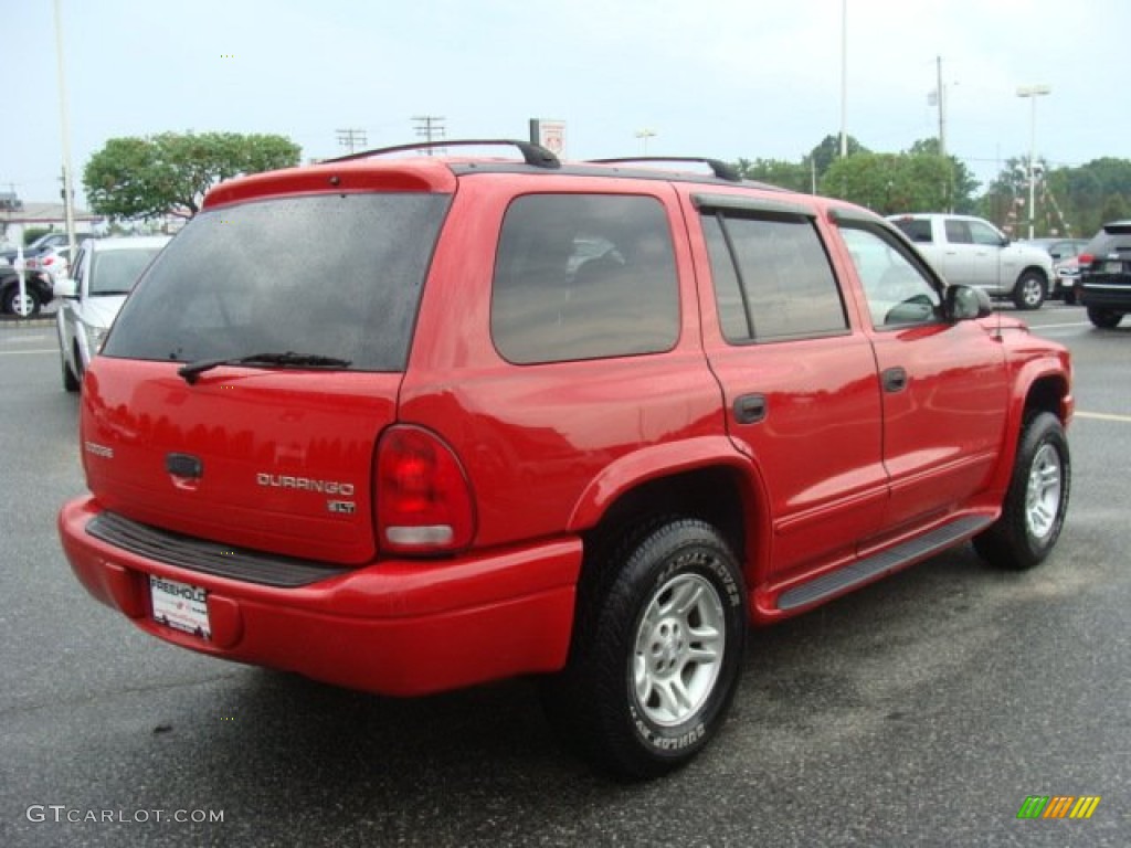 2003 Durango SLT 4x4 - Flame Red / Taupe photo #7