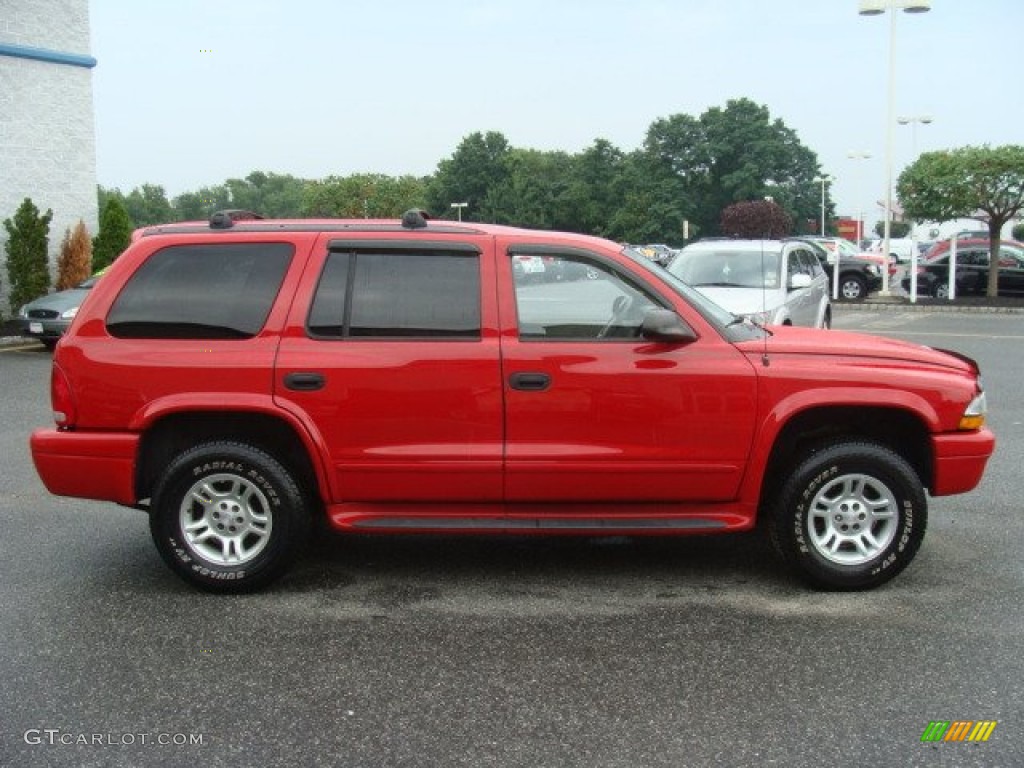 2003 Durango SLT 4x4 - Flame Red / Taupe photo #8
